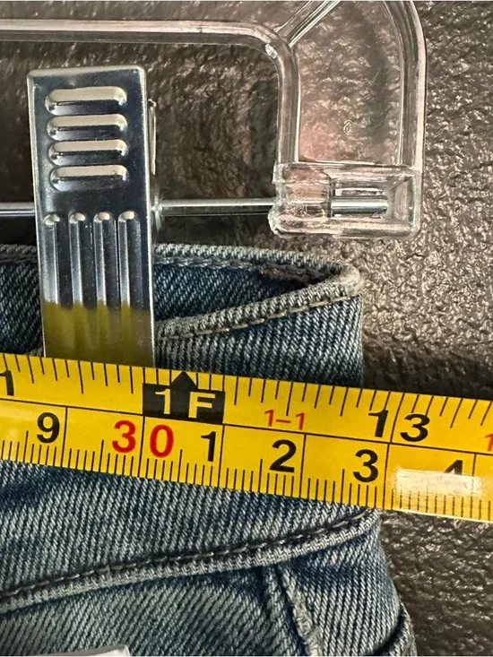 Pistola Lennon Jeans Essence High Rise Straight Crop Raw Hem Size 26 NWT - Picture 7 of 11